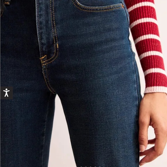 Boden Indigo Vintage Mid Rise Cigarette Jeans - Picture 6 of 7